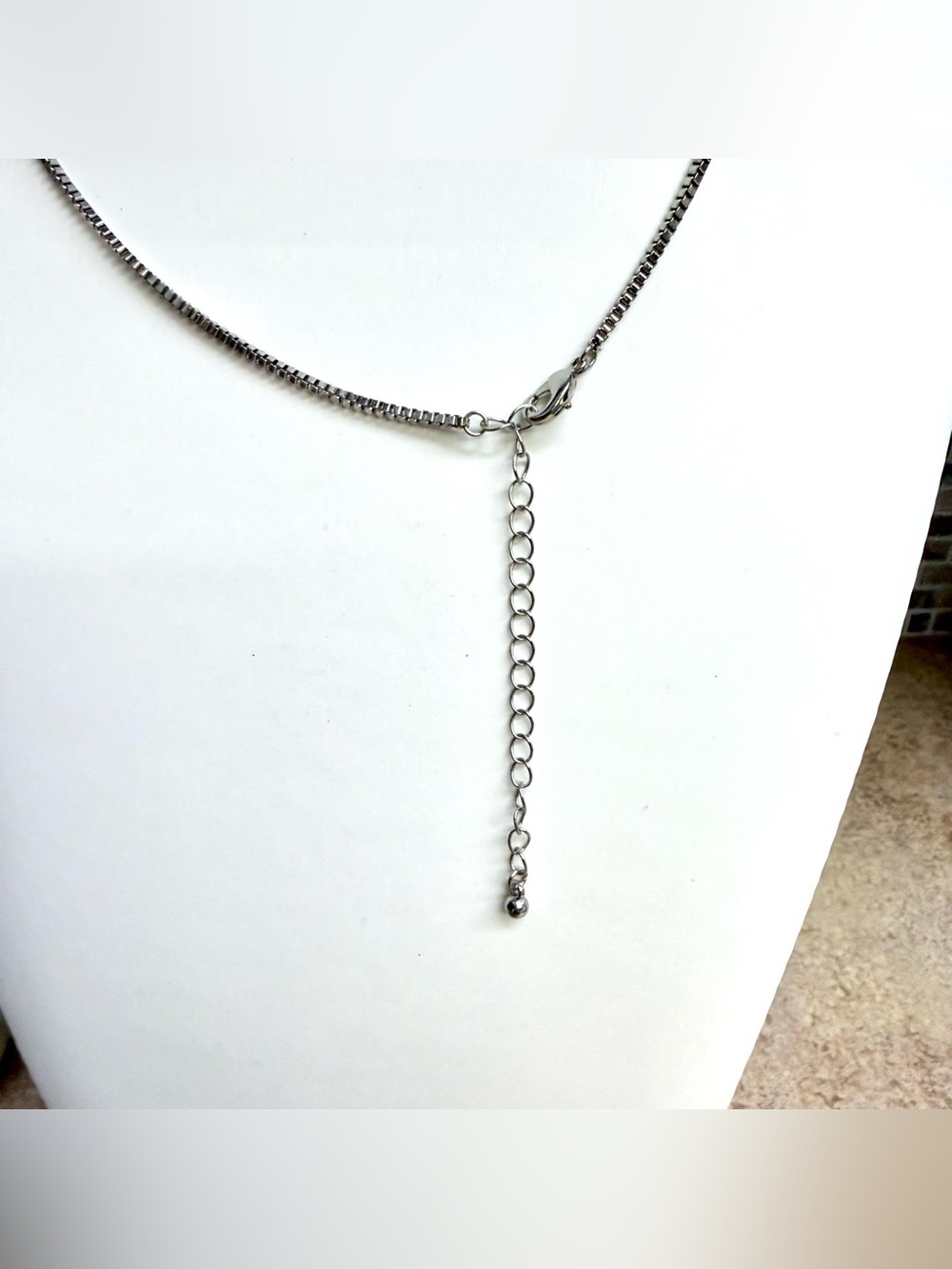 Vintage artisan chunky turquoise pendant necklace - Picture 5 of 5
